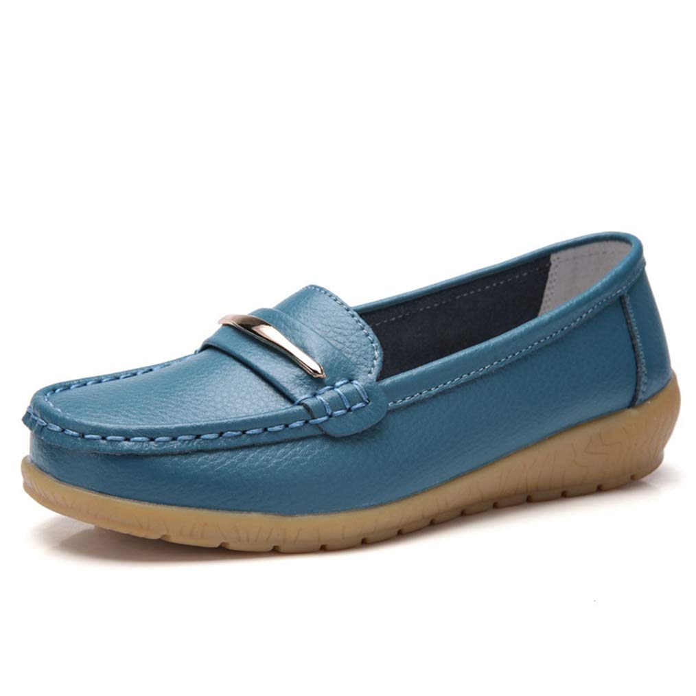 Women's Comfortable Breathable Slip-On Oxford Loafers - Casual Round Toe Driving Shoes for Ladies | Perfect for Work, Travel & Everyday Wear