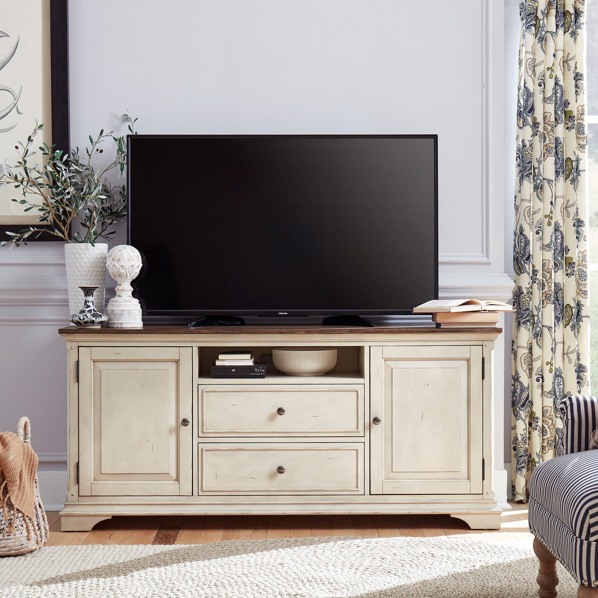 66 Inch Modern Farmhouse Console Table - Morgan Creek Rustic Entryway Sofa Table for Hallway, Living Room & Home Decor