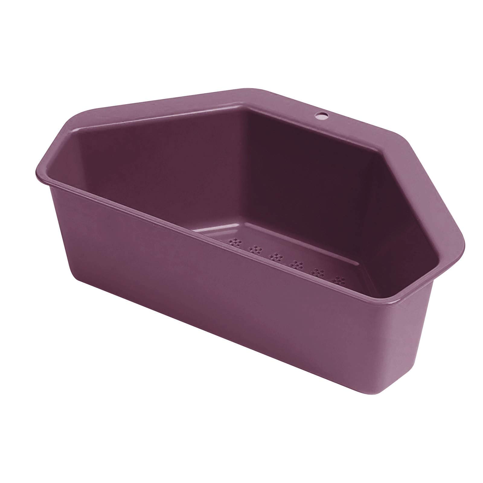 Triangular Sink Shelf - Leak-Proof Basket Organizer for Kitchen Countertop | Perfect for Drying Sponges, Dish Rags & Kitchen Utensils | Space-Saving Storage Solution