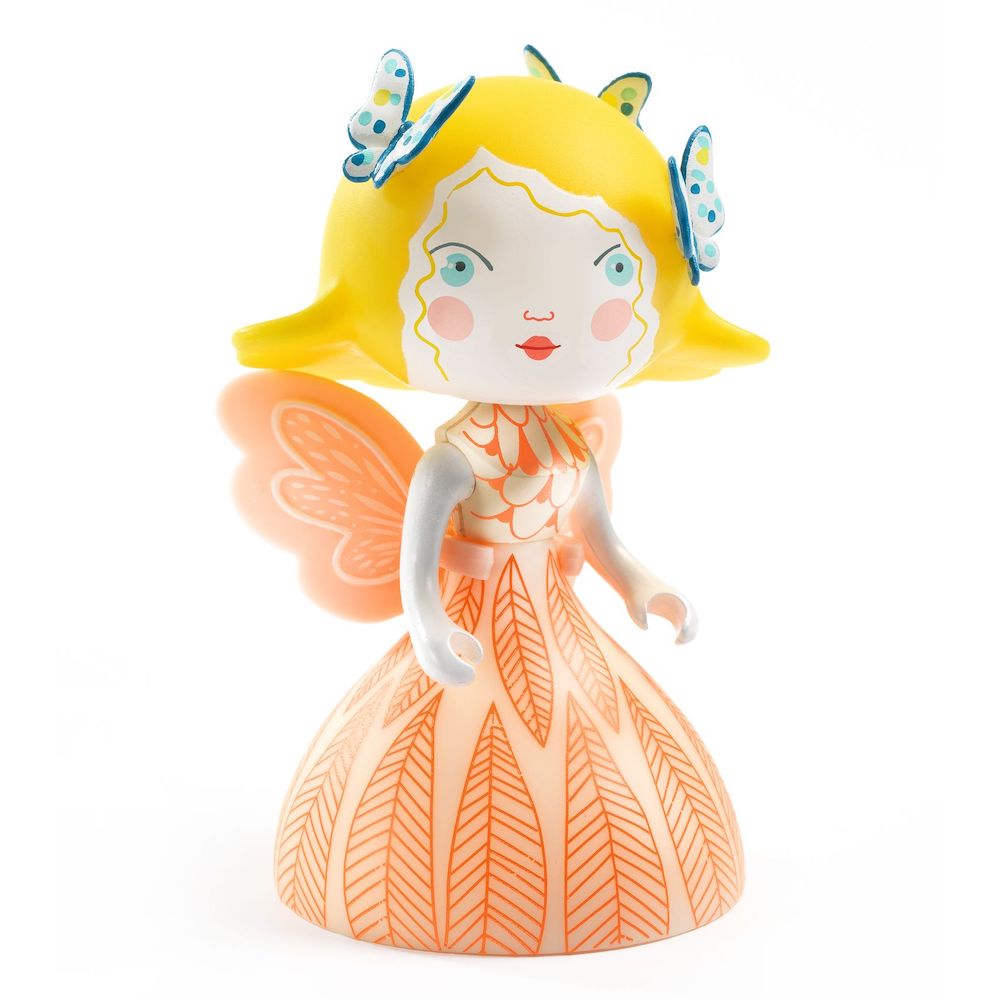 Djeco Arty Toys Lili Butterfly - Wooden Stacking Toy for Toddlers, Colorful Educational Butterfly Puzzle for Kids Ages 2-4, Perfect for Early Learning & Nursery Decor