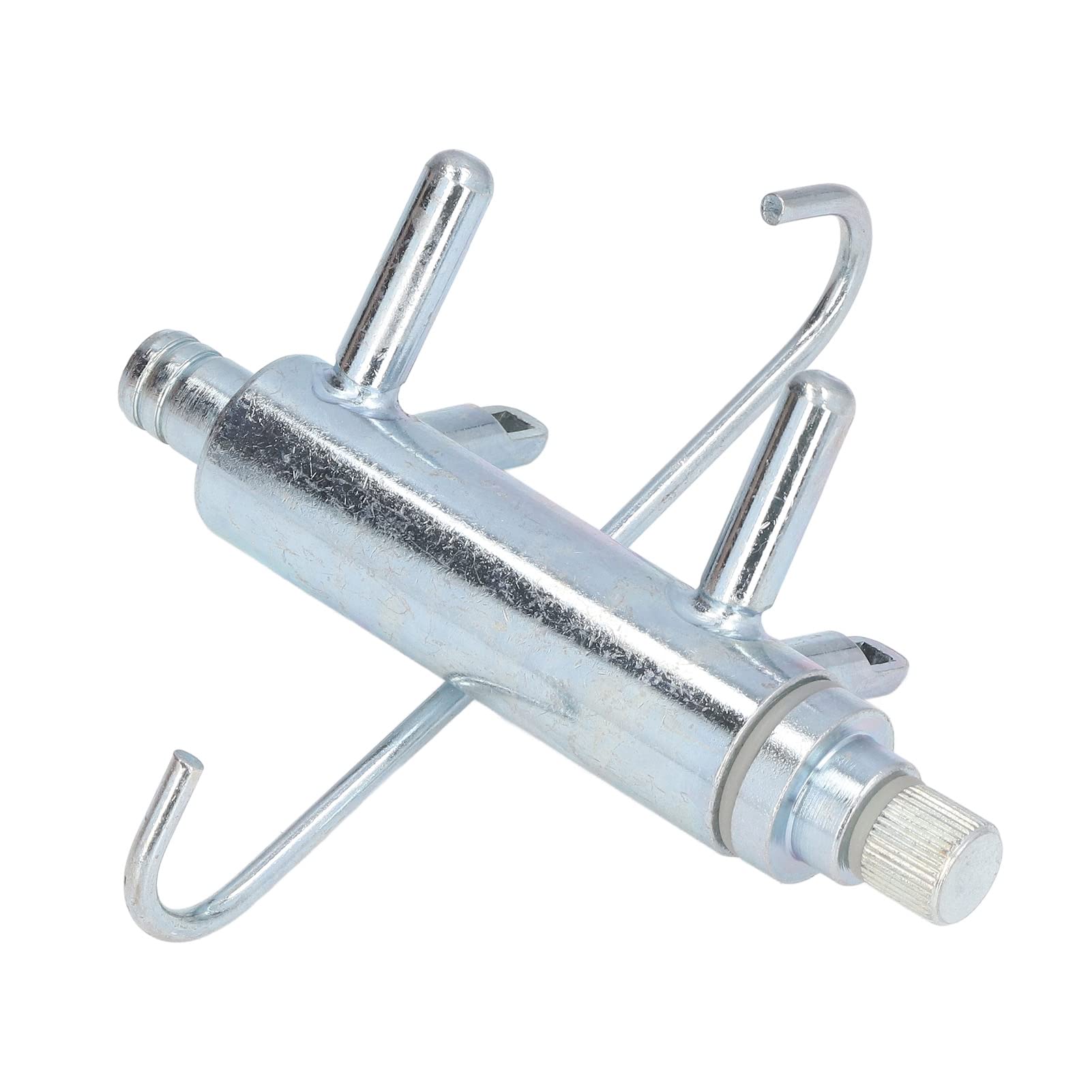 Galvanized Iron Cow Milking Machine with 4 Cup Holes - 0.63in Diameter Milking Claw Replacement for Dairy Farms | Efficient Milk Extraction for Small to Medium Herds | Perfect for Farmers & Homesteaders