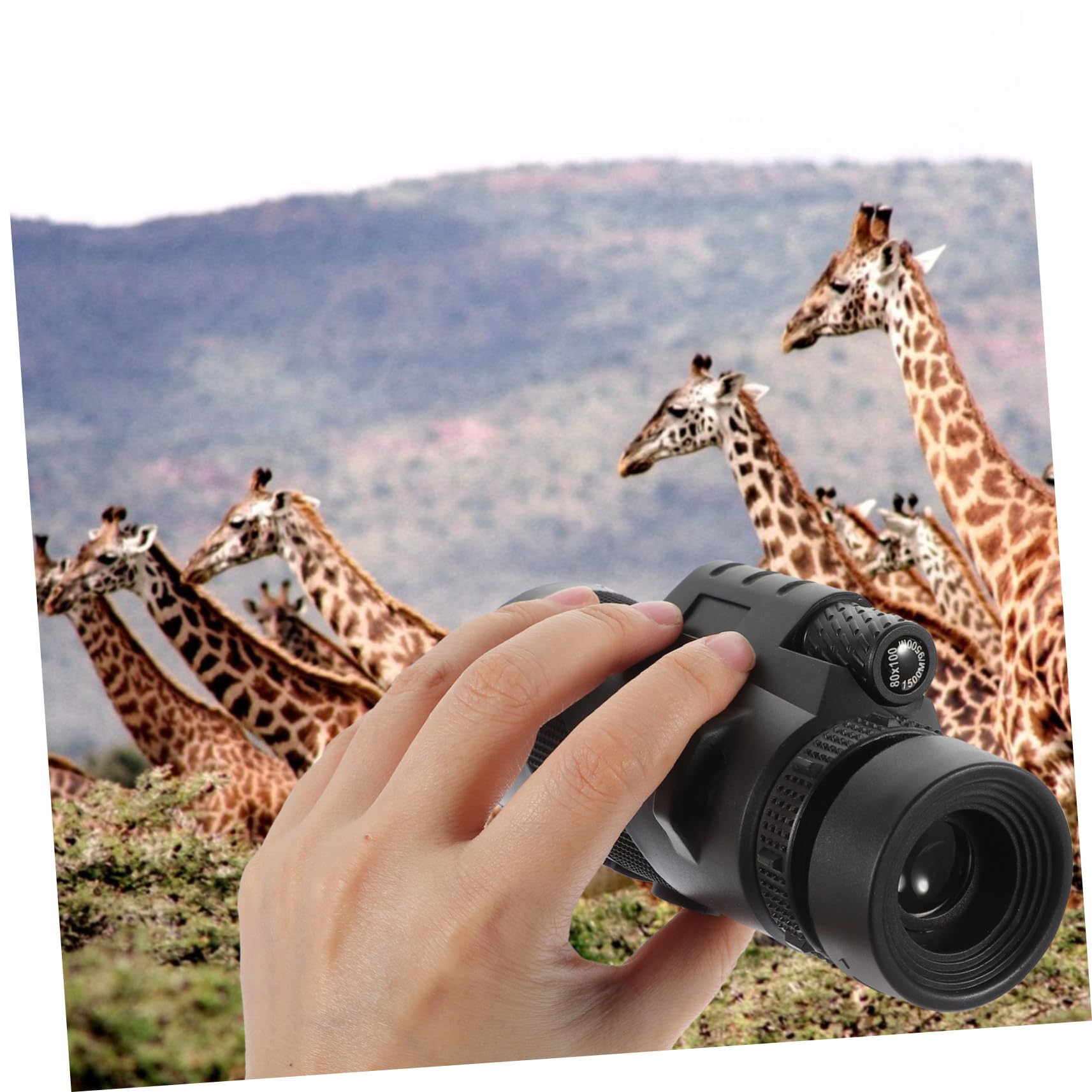 HEMOBLLO 2-Pack Night Vision Monocular Telescope - HD 10x42 Zoom for Bird Watching, Hiking & Camping | Compact Handheld Binoculars with PVC Soft Grip | Perfect for Outdoor Adventures, Wildlife Observation & Travel Gear