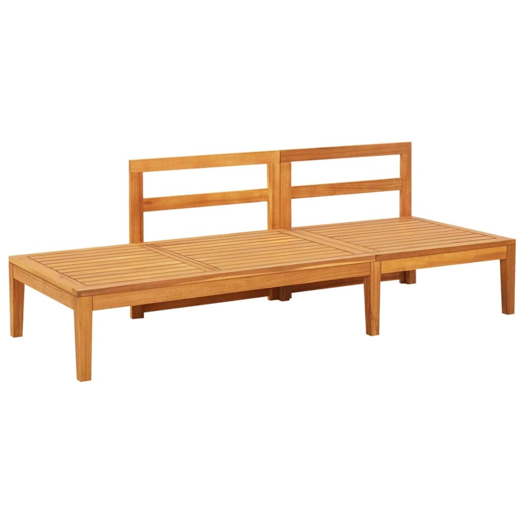 Dark Gray Acacia Wood Sofa with Soft Cushions - Comfortable Living Room Couch, Patio Bench with Table for Apartment, Dorm & Office | Perfect for Lounging, Entertaining & Small Space Living