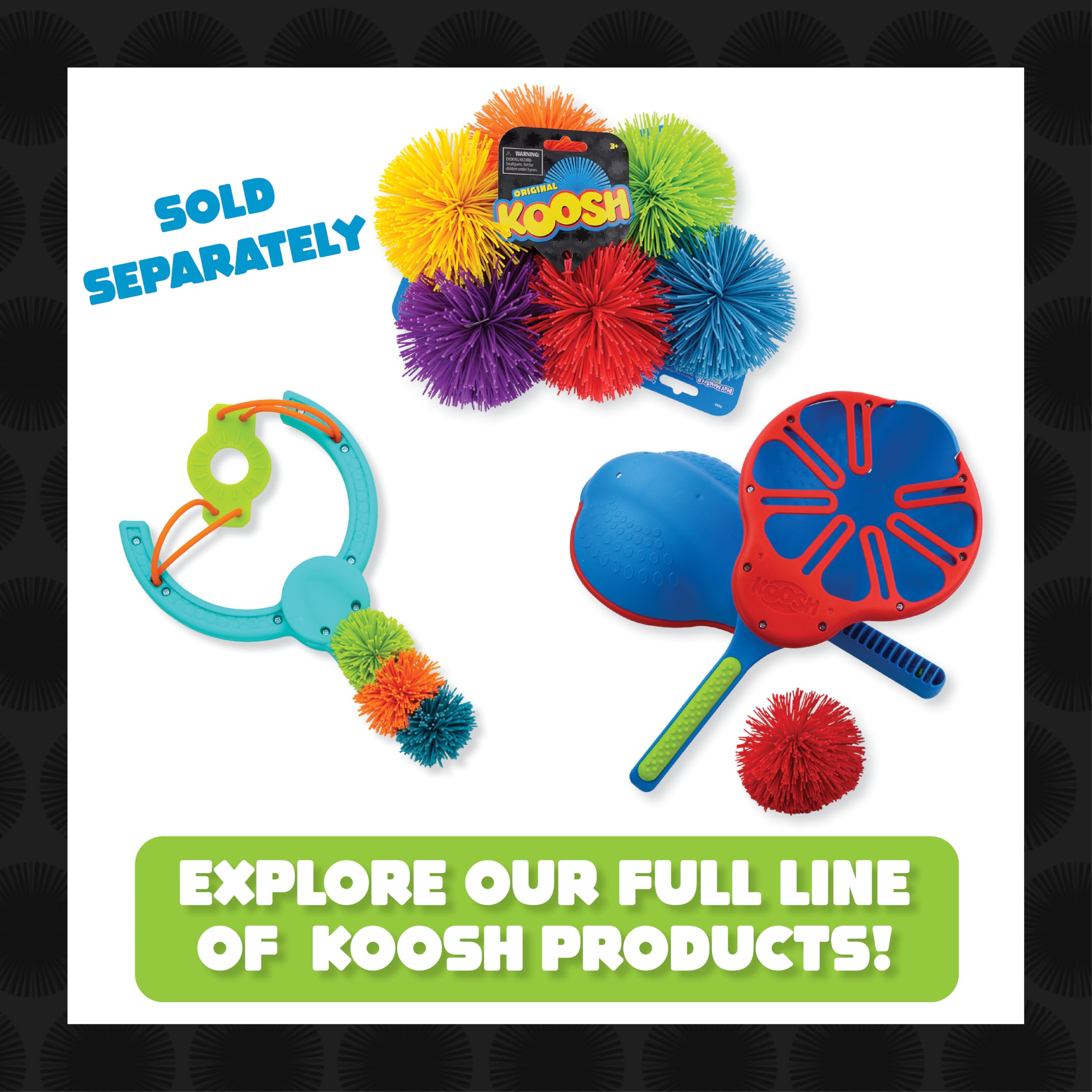 Koosh Paddle Playset - Fun Outdoor & Beach Toys for Kids Ages 4+, Family-Friendly Games for Backyard, Park & Beach Activities - Perfect for Summer Play, Birthday Gifts & Sensory Fidget Toys