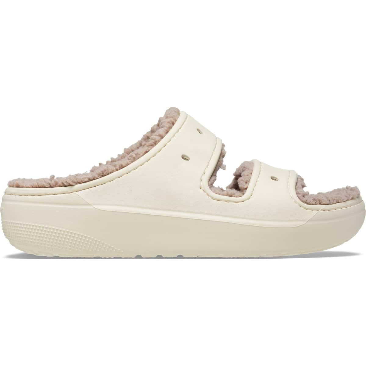 Crocs Unisex-Adult Classic Cozzzy Platform Sandals - Fuzzy Comfort Slide Slippers for Men & Women | Indoor/Outdoor House Shoes for Relaxing at Home, Beach & Poolside Wear
