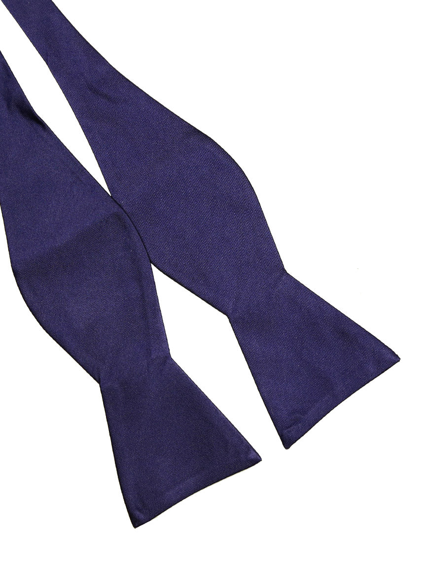DÉCLIC Classic TYO Bow Tie for Men - Navy Blue Silk Formal Necktie - Perfect for Weddings, Prom, Business & Special Occasions
