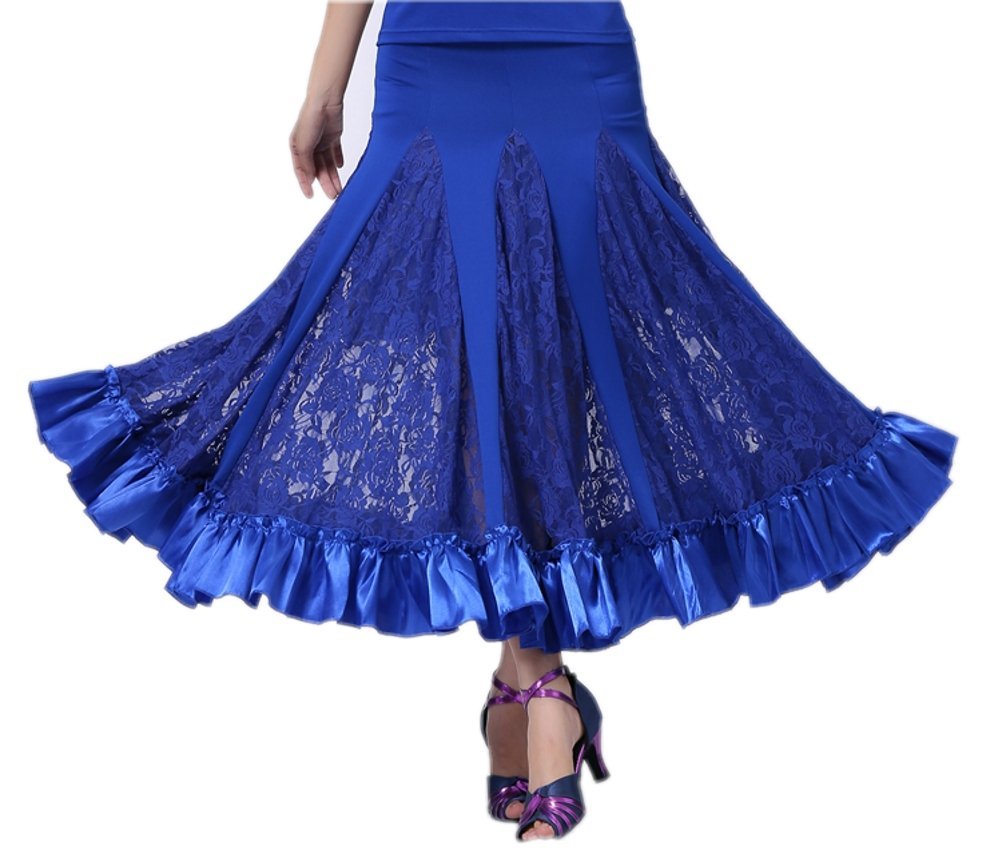 CISMARK® Elegant Ballroom Dance Skirt - Latin Swing Party Long Skirt for Women | Perfect for Salsa, Tango & Competition Dancing