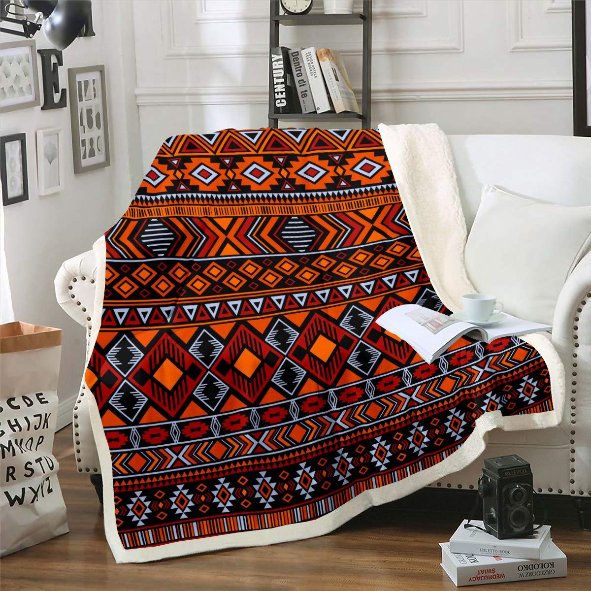 Bohemian Fleece Throw Blanket 30