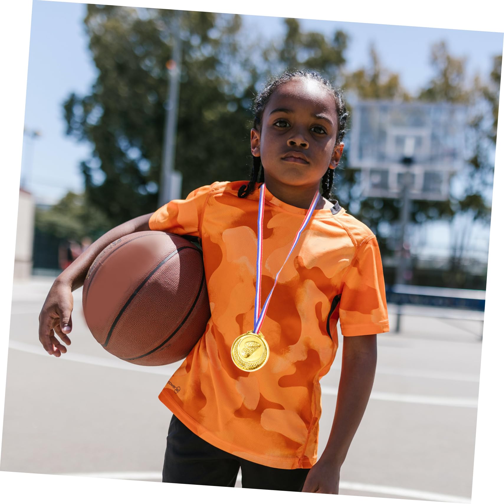 Toddmomy 12-Piece Kids Basketball Medal Set - Plastic Sports Award Medals for Children | Perfect for Youth Basketball Tournaments, Birthday Party Favors & Achievement Rewards