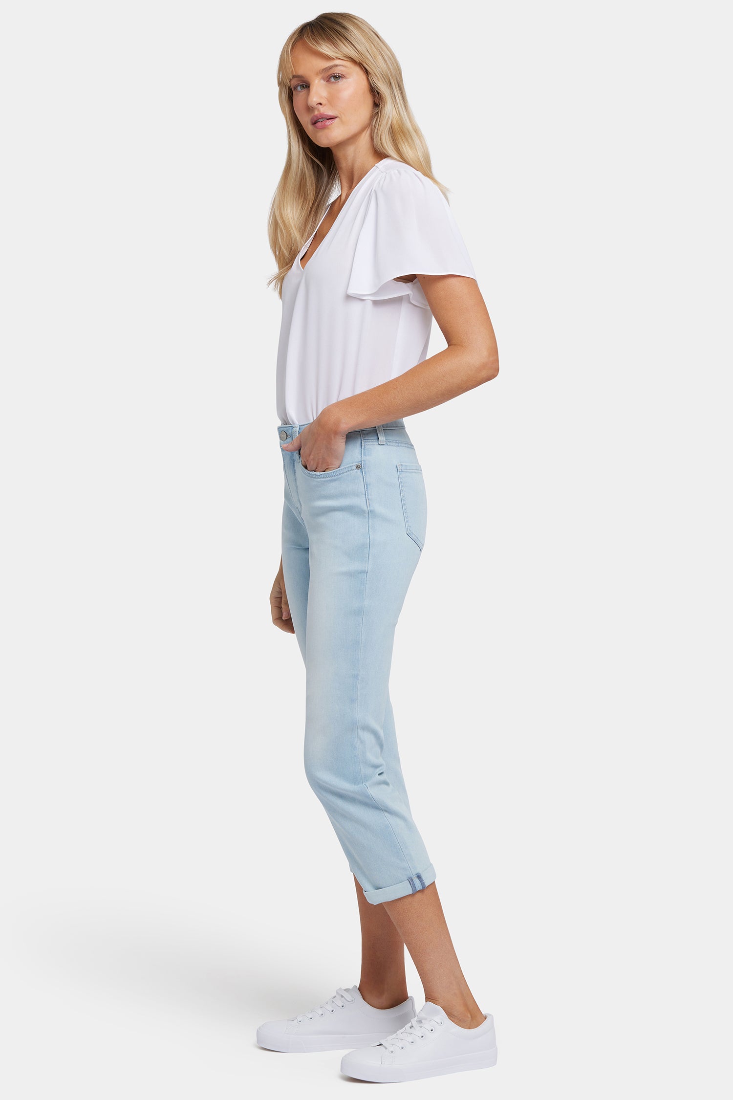 Chloe Women's Skinny Capri Jeans - High Waisted Stretch Denim Pants for Casual Wear | Perfect for Summer Outfits, Beach Vacations & Weekend Brunch