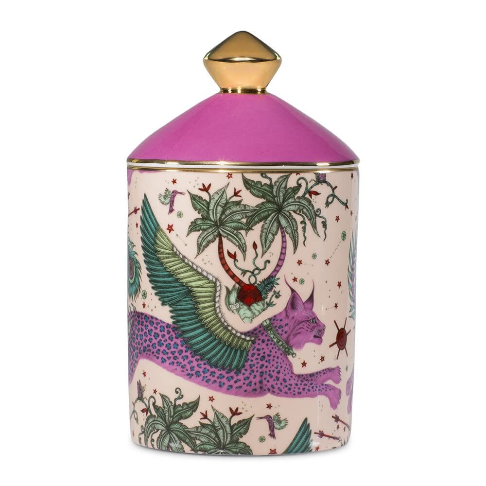 EMMA J SHIPLEY Lynx Scented Candle - Tuberose & Ginger Lily Fragrance, White Home Decor (MNB05458) | Aromatherapy, Relaxation & Luxury Gift for Holidays, Weddings & Spa Nights