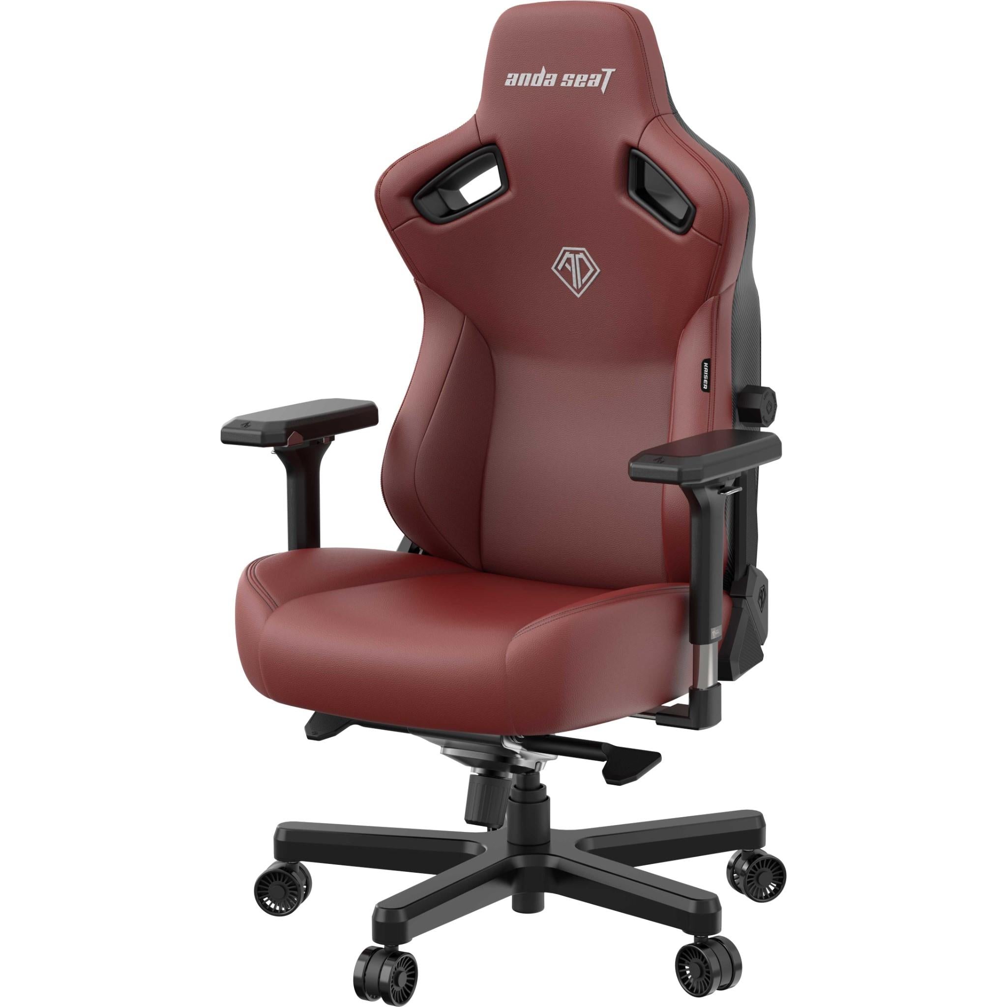Anda Seat Kaiser 3 Series Premium Ergonomic Gaming Chair - Large Size, Maroon Red for PC, Console & Office Use