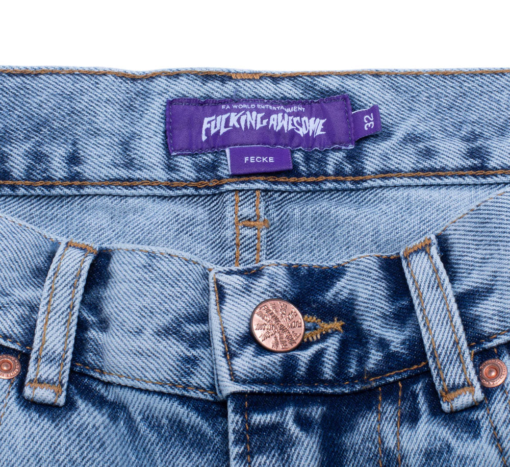 FECKE Baggy Jeans for Women & Men - High Waisted Loose Fit Denim Pants - Trendy Streetwear & Casual Outfits for Everyday Wear