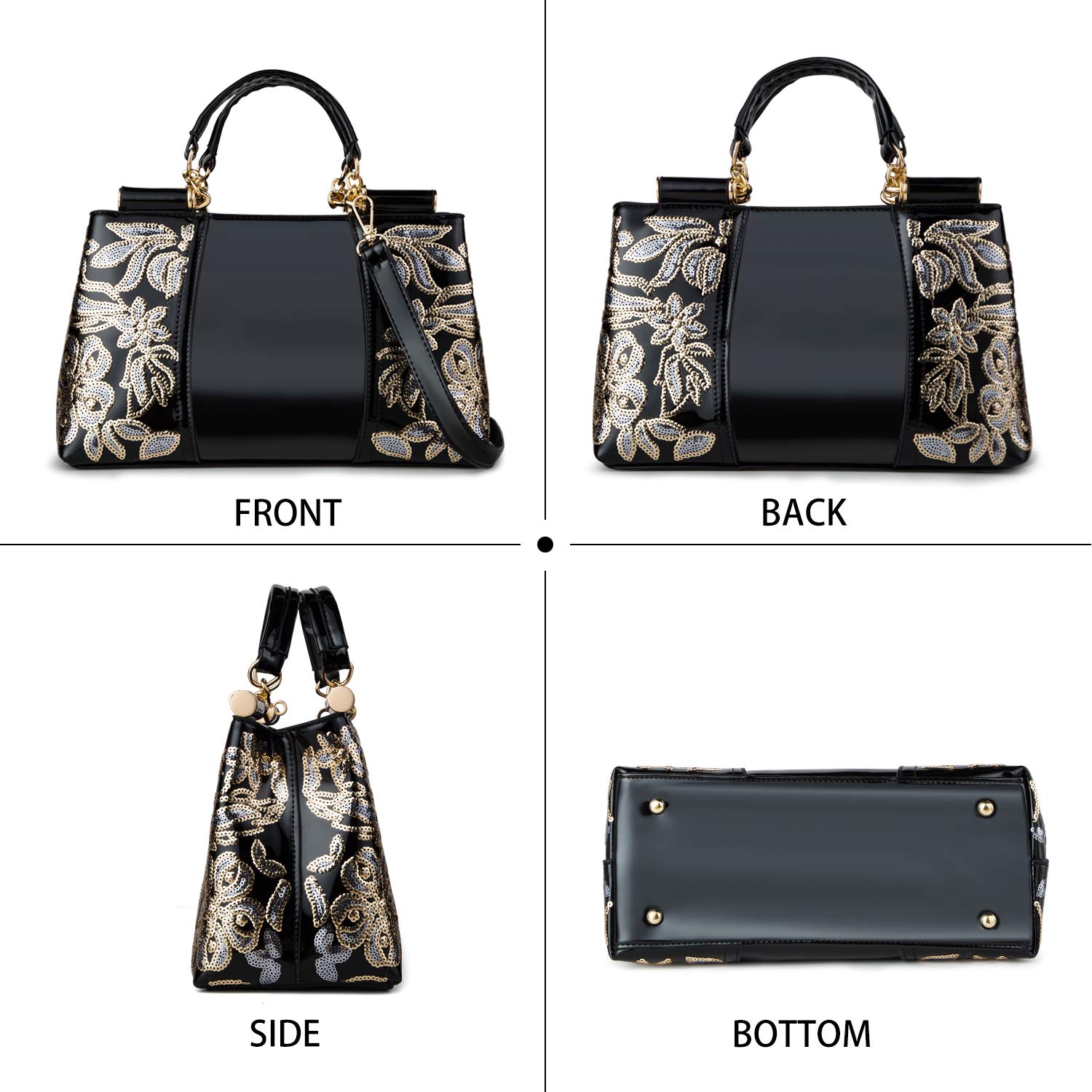 Stylish Nevenka Women's Patent Leather Designer Handbag - Perfect for Shopping, Parties & Everyday Use | Durable & Fashionable Purse for Work, Travel & Special Occasions