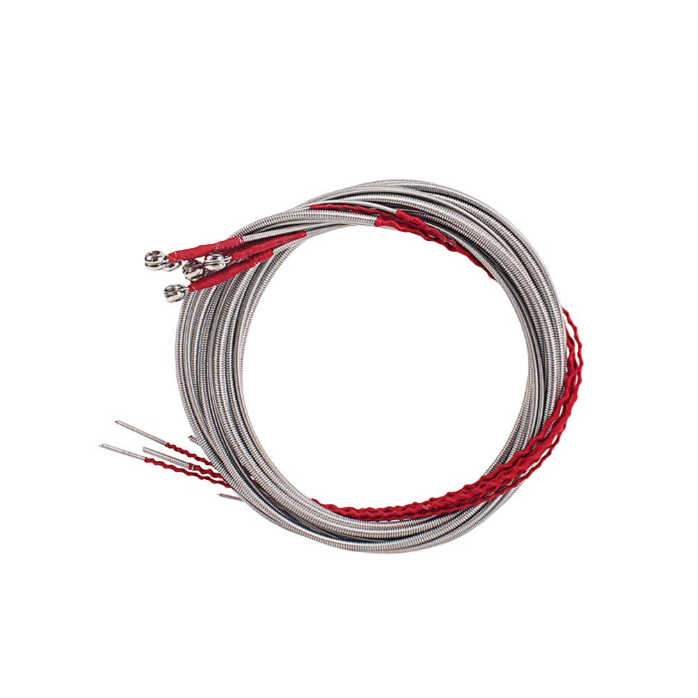Professional 5-String Bass Guitar Strings Set - Metal Replacement Strings for Bass Guitar (5pcs, Silver) | Perfect for Live Performances, Studio Recording & Practice Sessions