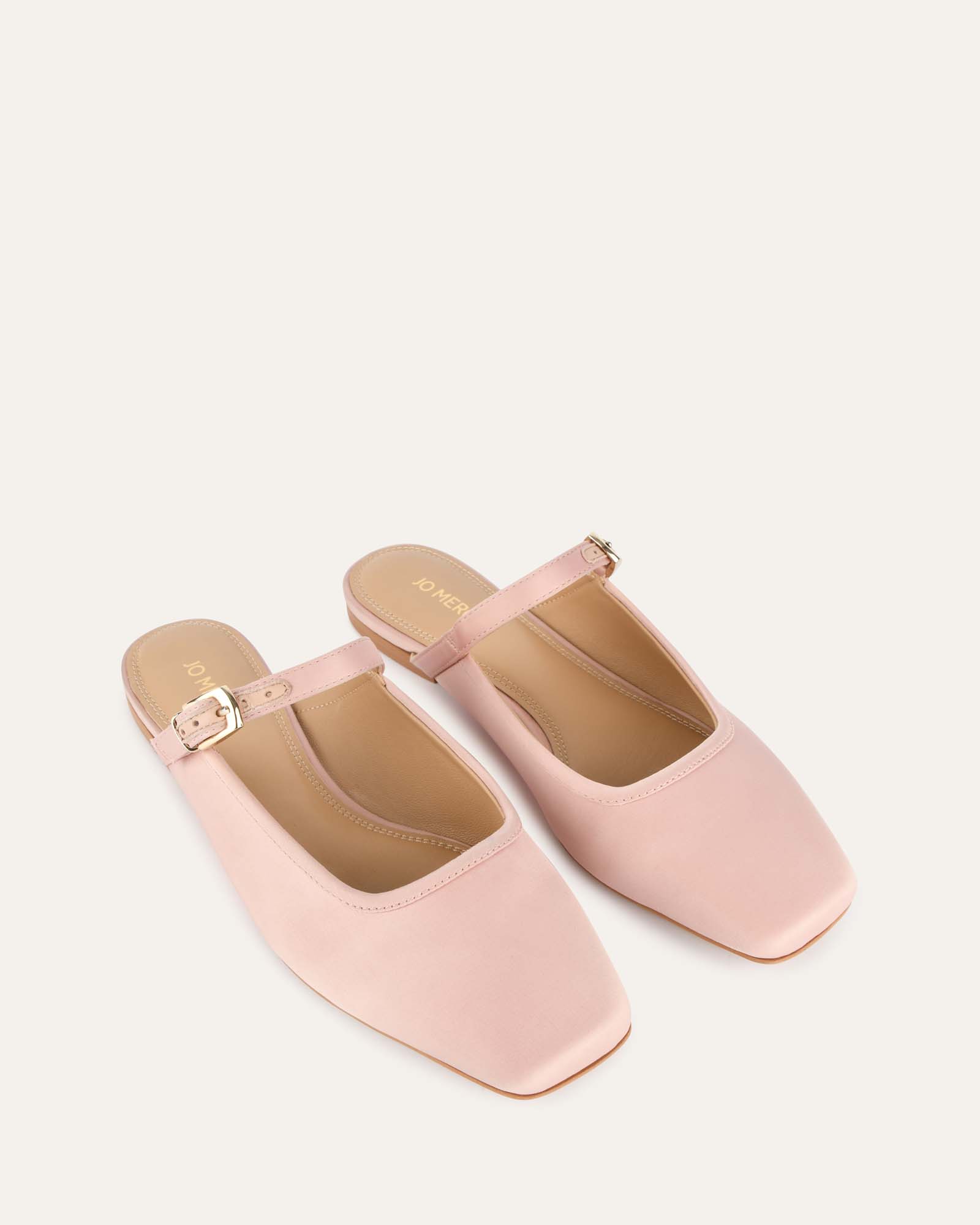 SAMMY DRESS Women's Blush Satin Ballet Flats - Comfortable & Elegant for Work, Wedding & Party Occasions