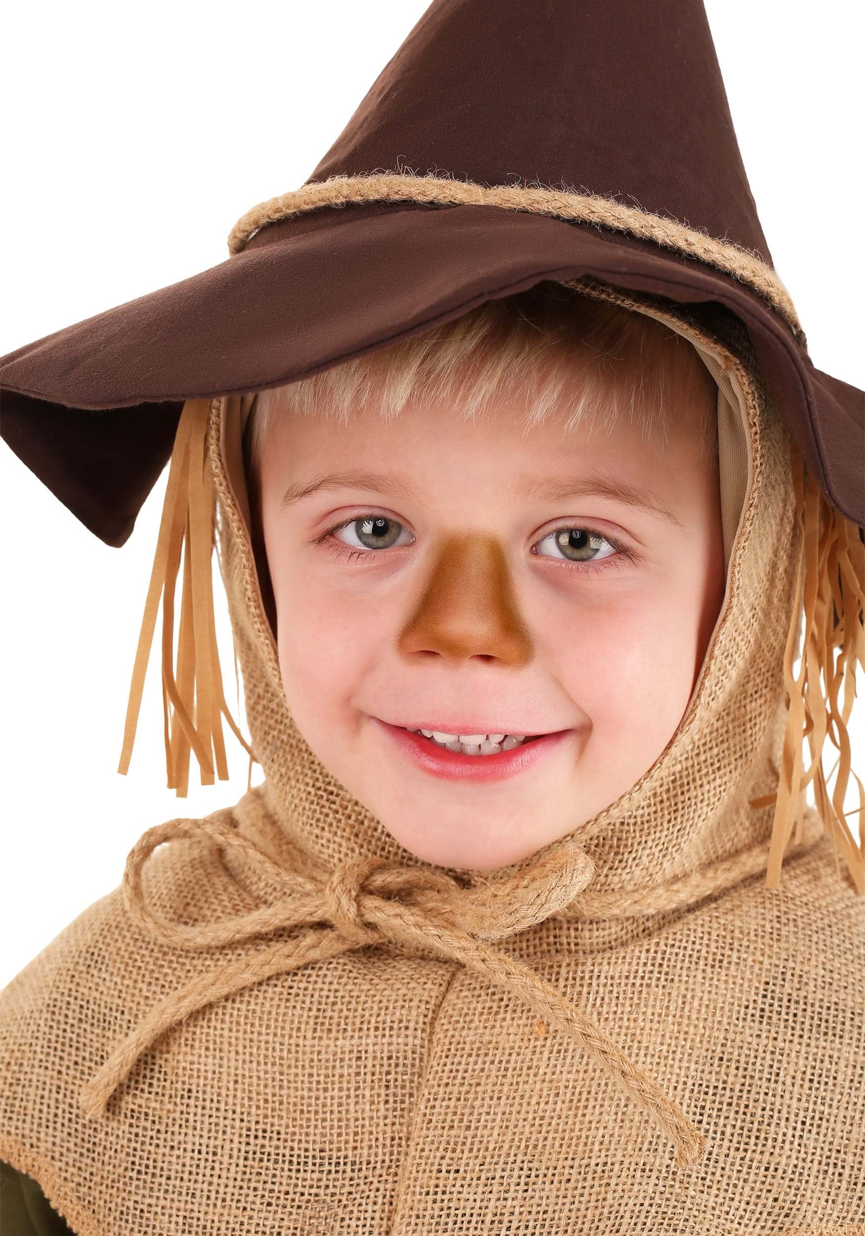 Toddler Wizard of Oz Scarecrow Costume - Straw Man Outfit with Hat for Halloween, Movie Character Cosplay, Dress Up Parties & Themed Events - Perfect for Kids' Costume Parties & Storybook Character Play