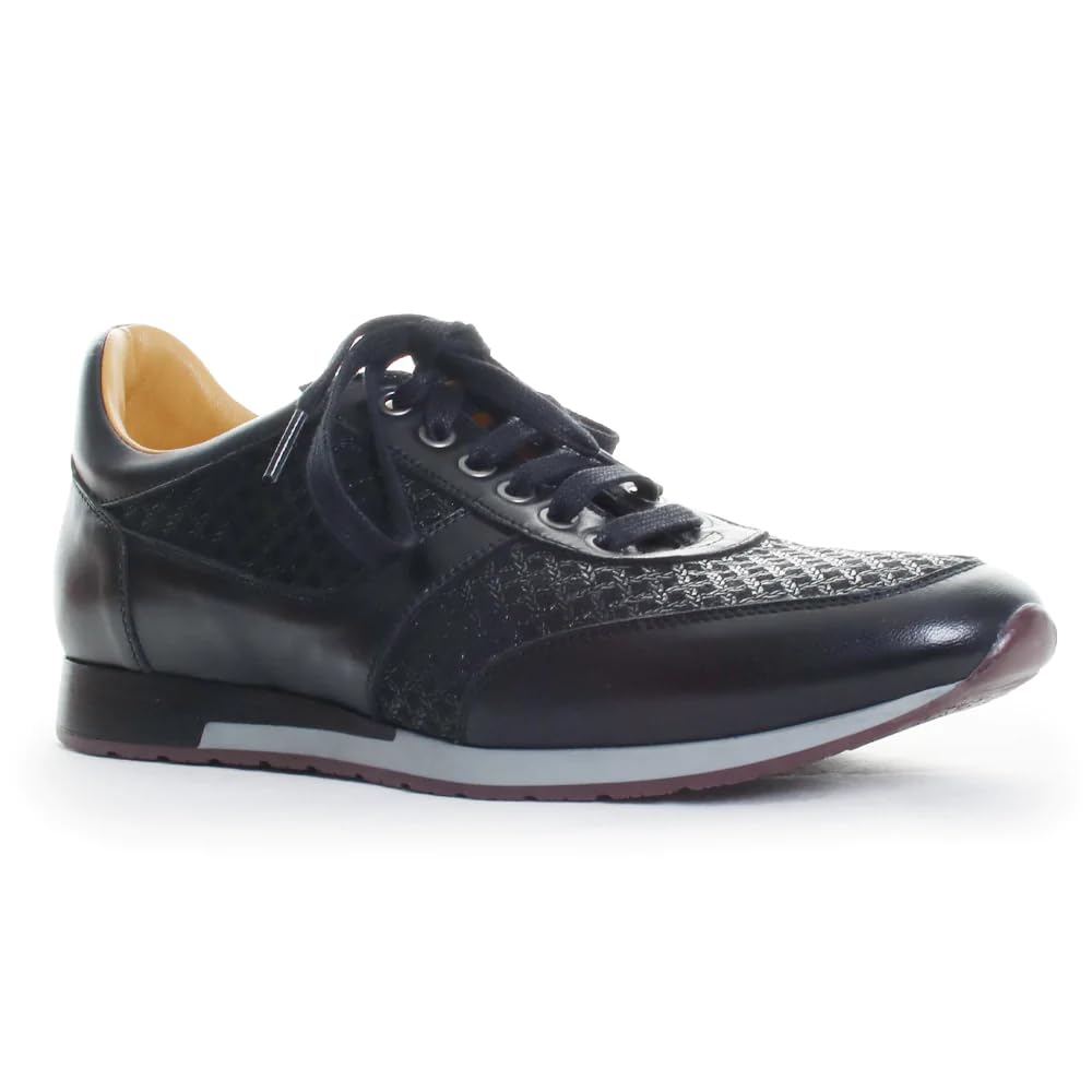 Mezlan Maxim Men's Luxury Sneakers - Handcrafted in Spain, Premium Leather Formal Sneakers for Business & Evening Events - Comfortable Medium Width Dress Shoes for Weddings, Parties & Office Wear