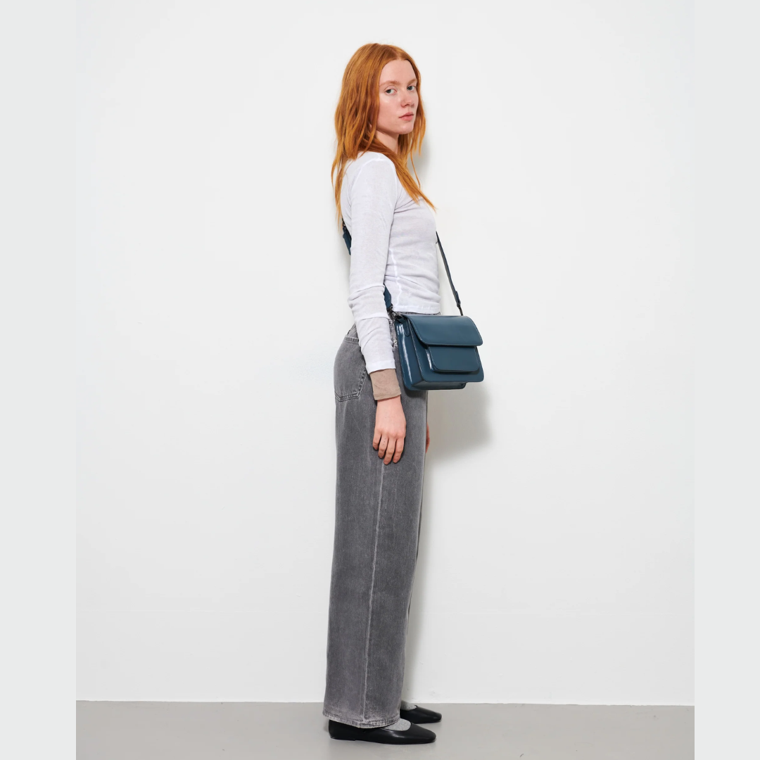 HVISK Graphite Green Cayman Pocket Bag - Stylish & Durable Crossbody Bag for Women, Perfect for Travel, Shopping & Everyday Use