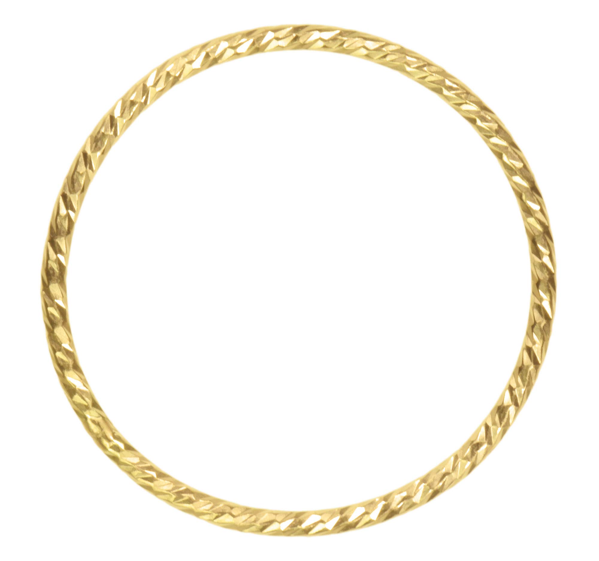 14K Gold Sparkle Stacking Ring Set - Dainty Layered Rings for Women - Perfect for Everyday Wear, Stacking & Gift Giving