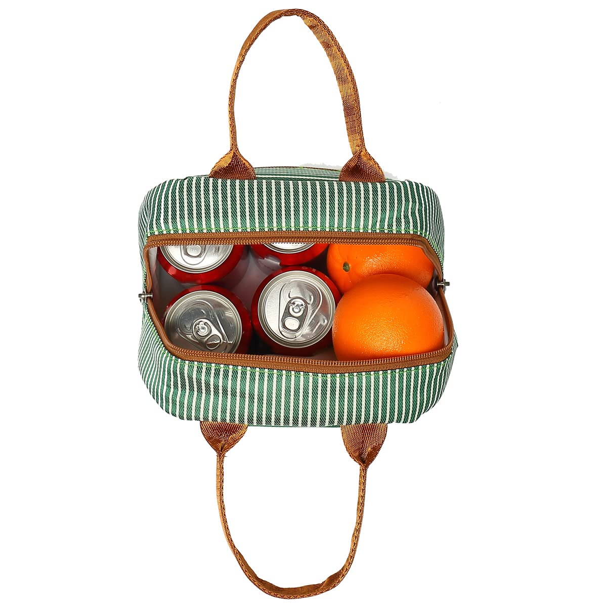 FlowFly Insulated Lunch Cooler Bag - Reusable Tote Lunch Organizer for Women & Men, Green - Perfect for Work, School, Picnics & Outdoor Activities