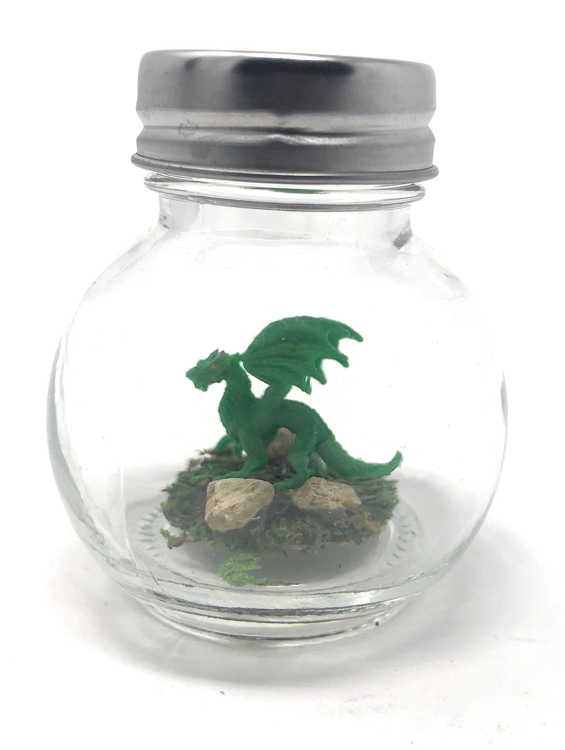 Mini Pet Dragon Green with Adoption Certificate - Cute Novelty Desk Toy for Office & Home Decor, Fun Stocking Stuffer Gift for Kids & Adults - Perfect for Stress Relief, Collectors & Fantasy Lovers