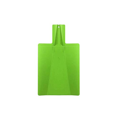 WOCOYO Foldable Plastic Cutting Board - Non-Slip, Durable & Food Safe Kitchen Chopping Board for Vegetables, Meat & Fruits | Dishwasher Safe & Easy Storage | Perfect for Meal Prep, Camping & Small Kitchens (Green)