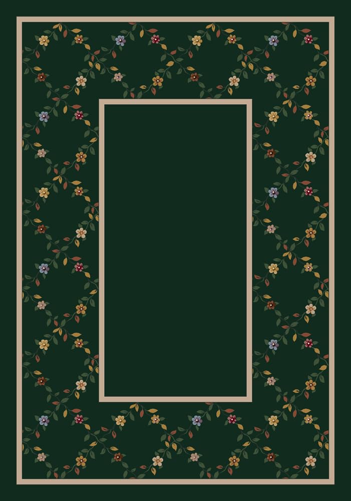 Design Center Maiden Emerald Green Runner Rug 2'4