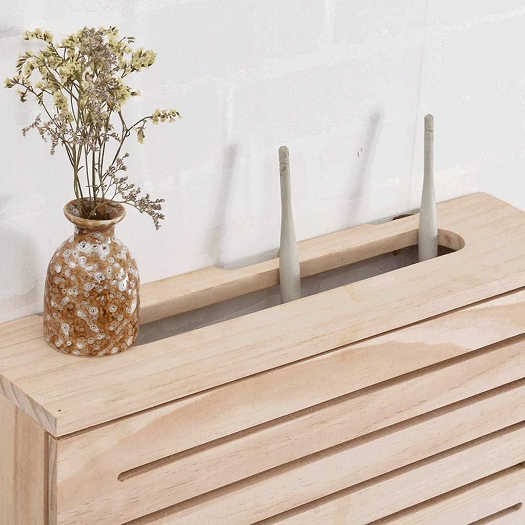 Wooden WiFi Router Storage Box - Wall Mounted Cable Organizer for Living Room, Wireless Set-Top Box Hider Shelf - No Drilling Required | Perfect for Home Office & Entertainment Center Organization