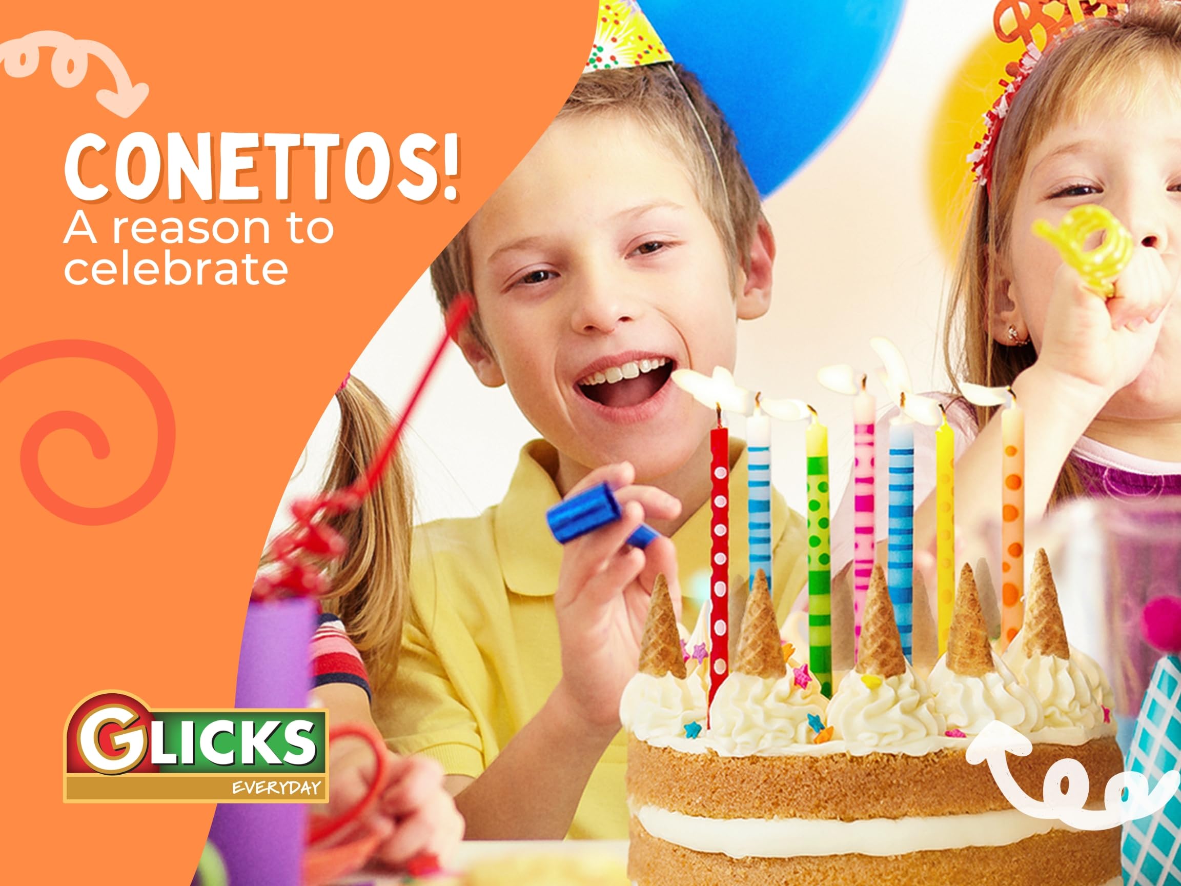 Glicks Conettos Dark Chocolate Filled Waffle Cone Bites - 3 Pack (36 Mini Cones) | Crunchy Vegan Snacks | Dairy-Free, Kosher Certified | Perfect for Parties, Movie Nights & Office Treats