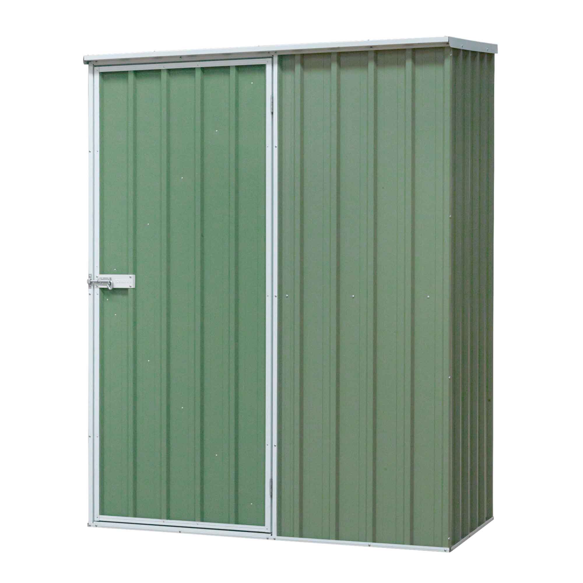 5FT x 2.5FT Galvanized Steel Outdoor Storage Shed with Pent Roof - Durable Garden Shed for Tools & Equipment (Green, Model DG113) | Perfect for Backyard, Patio & Lawn Organization