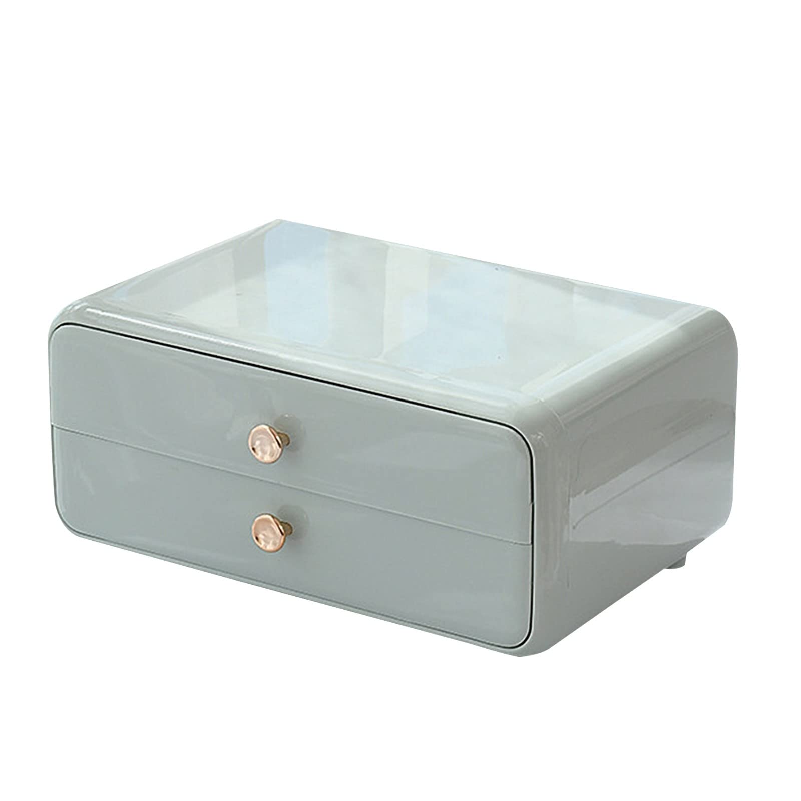 BBZUI Large Cosmetic Storage Box - Dust Proof Makeup Organizer for Dresser & Desktop - Holds Skincare, Lipsticks, Mini Backpacks - Perfect for Bedroom, Bathroom & Travel (One Size)