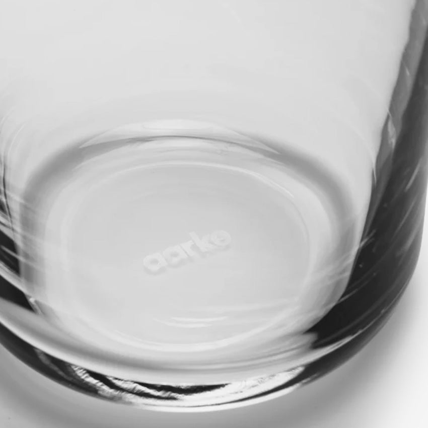 Aarke Premium Nesting Carafe & Mixing Spoon Set - Elegant Glass Pitcher with Stainless Steel Spoon for Cocktails, Coffee, Tea, and Kitchen Use