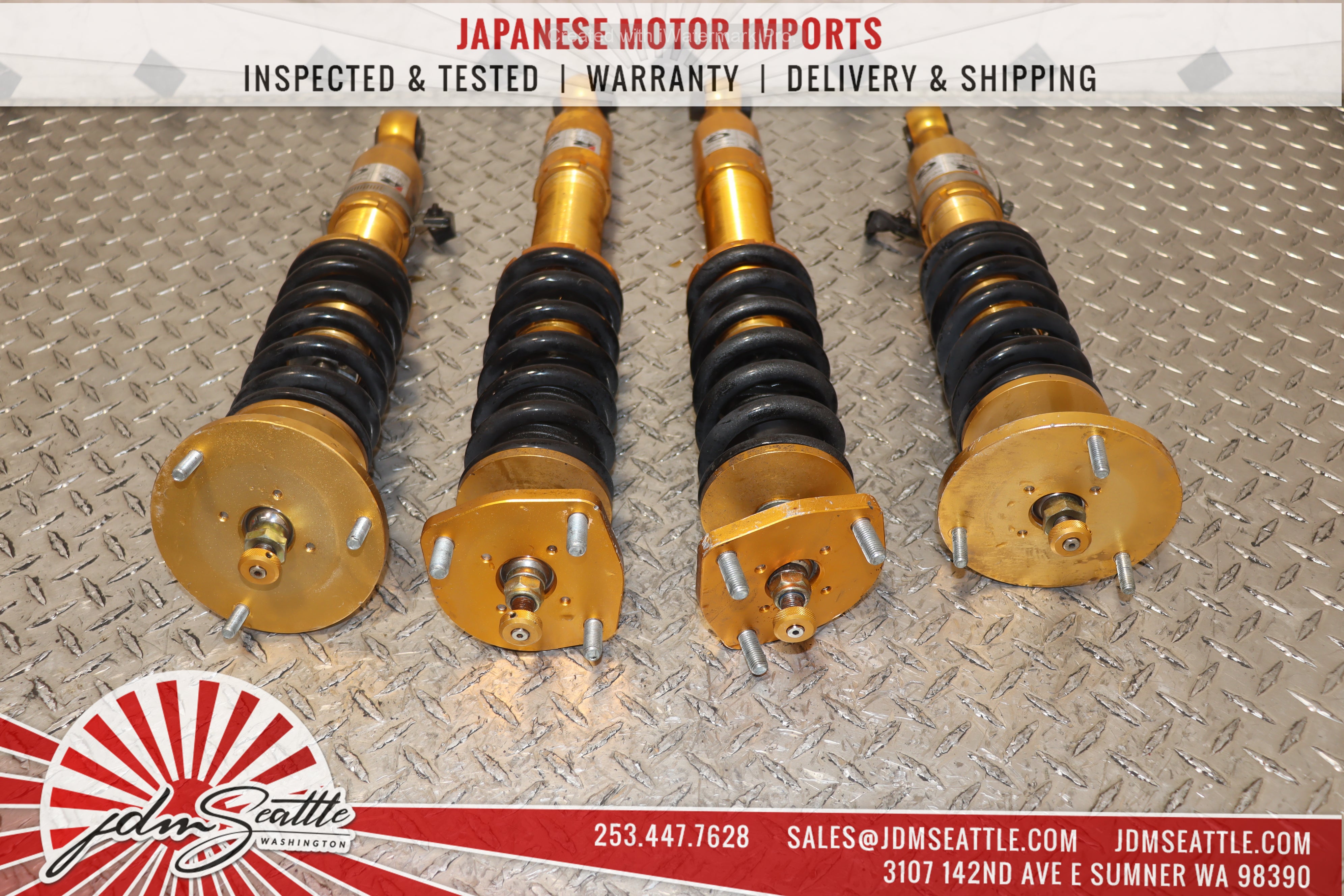 JDM Toyota Altezza SXE10 IS200 IS300 Racing Gear Motorsports Coilovers Set - High-Performance Suspension for Track & Street Racing