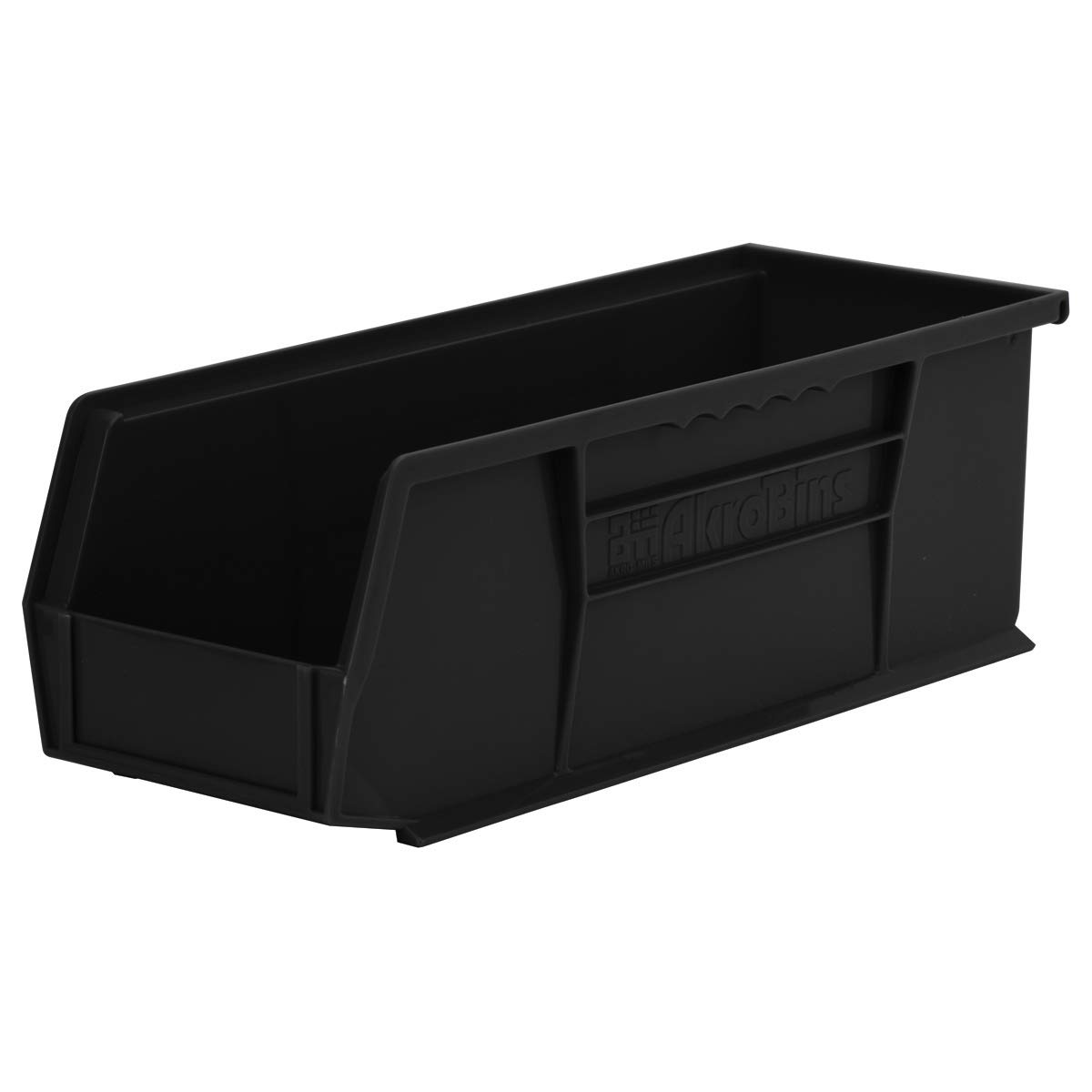 Akro-Mils 30234 AkroBins 12-Pack Black Plastic Storage Bins - 15