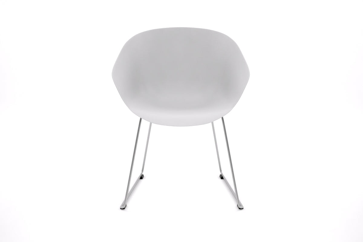 Cozy Teddy Plastic Tub Chair with Sturdy Sled Base - Perfect for Kids' Bedroom, Nursery, or Playroom Decor