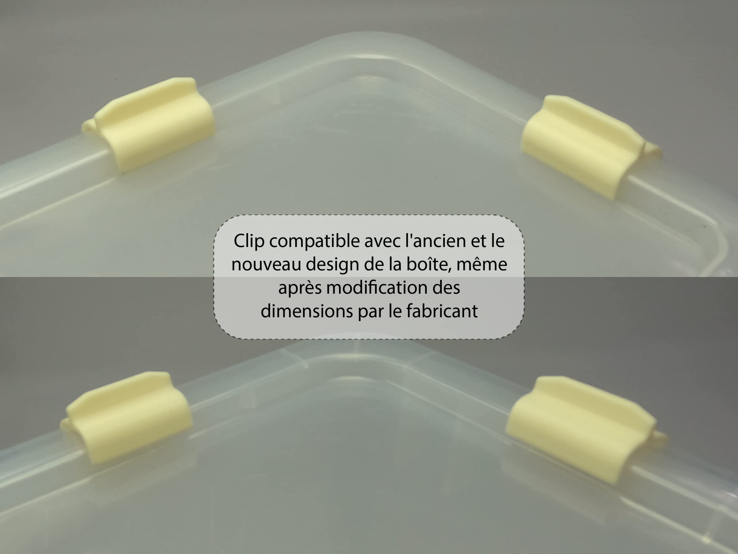 Ikea Samla Box Latch Clips - 12 Pack Secure Rounded Clips for 45L/65L IKEA Storage Boxes | Perfect for Organizing Toys, Tools & Home Supplies