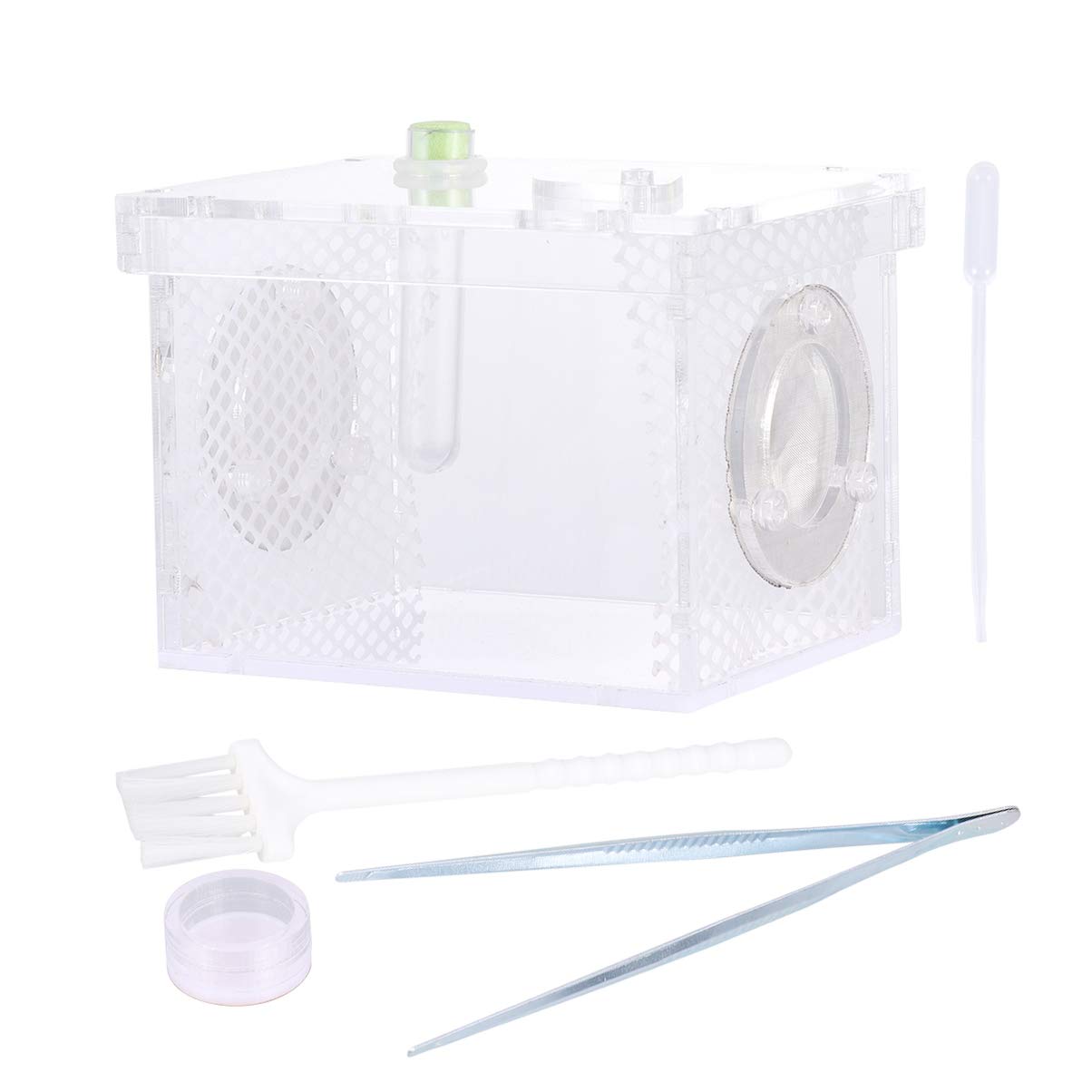 POPETPOP Acrylic Reptile Breeding Box - Portable Terrarium Habitat for Small Pets & Insects | Ideal for Mini Pet Houses, Reptile Enclosures & Insect Tanks