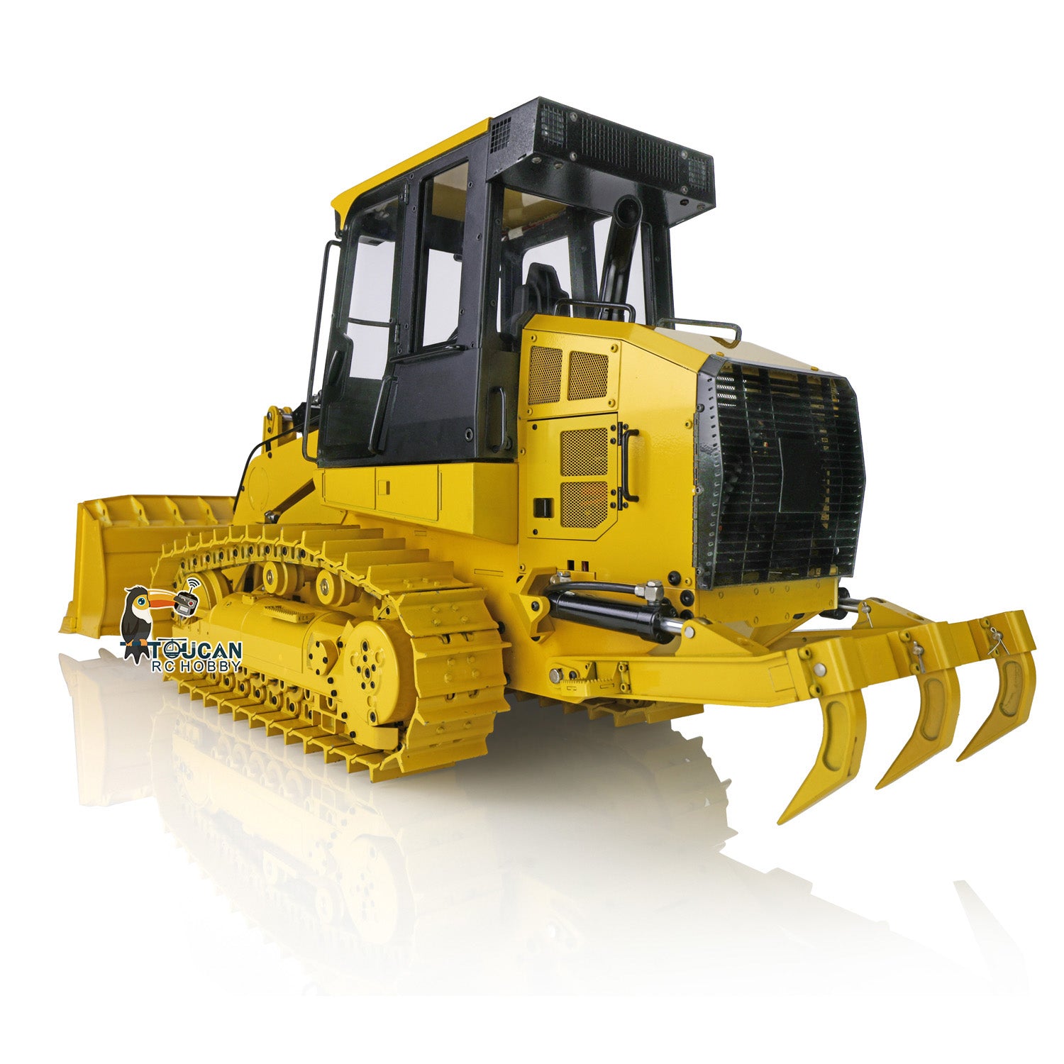 JDM 188 1/14 Scale Metal RC Hydraulic Tracked Loader - 963D 3CH Valve Pump Construction Vehicle with I6S Radio & RTR Model | Realistic 201 Sounds & LED Lights | Perfect for Construction Site Play & RC Enthusiasts