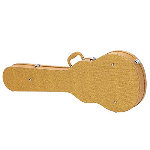 Premium Hard-Shell Electric Guitar Case with Bulge Surface - Yellow | Fast 3-7 Day US Delivery | Perfect for Touring Musicians & Home Storage
