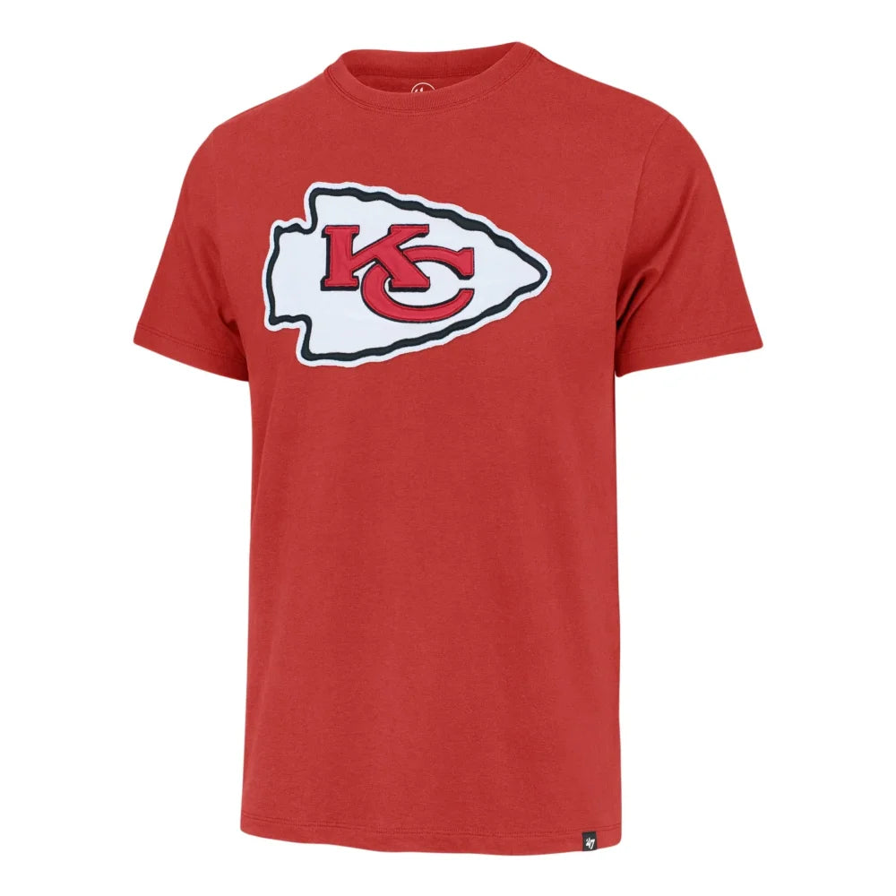 Men's '47 Brand Kansas City Chiefs Racer Red Franklin Knockout Fieldhouse Hoodie - Official NFL Licensed Apparel for Football Fans, Game Day Outfits & Casual Wear