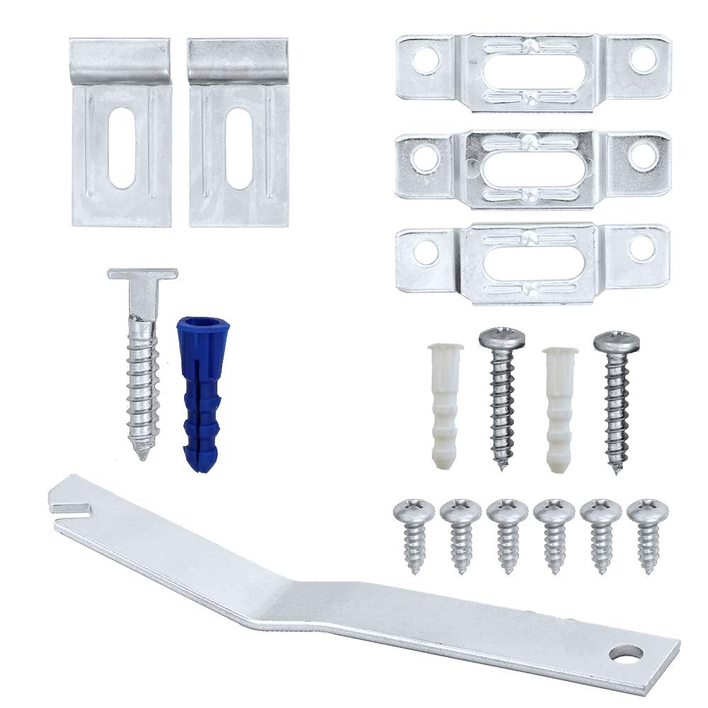 Framer Supply Complete T-Lock Security Hanger Set - 25 Sets with Wrench for Wood & Metal Frames | Secure Picture Hanging Solution for Home & Office Decor