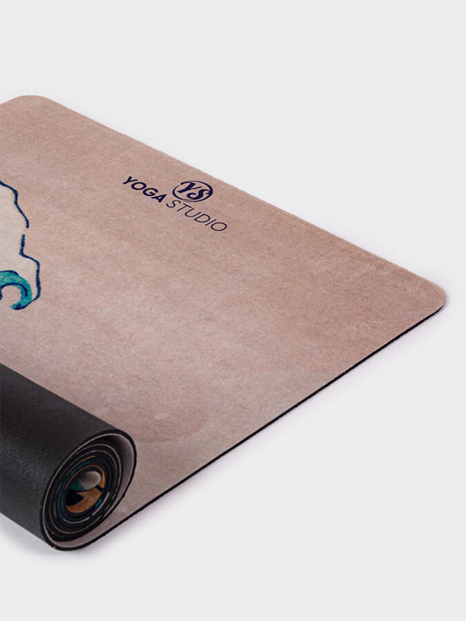 Eco-Friendly Vegan Suede Microfiber Yoga Mat 4mm - Non-Slip, Cushioned for Hot Yoga, Pilates & Home Workouts - Perfect for Beginners & Professionals