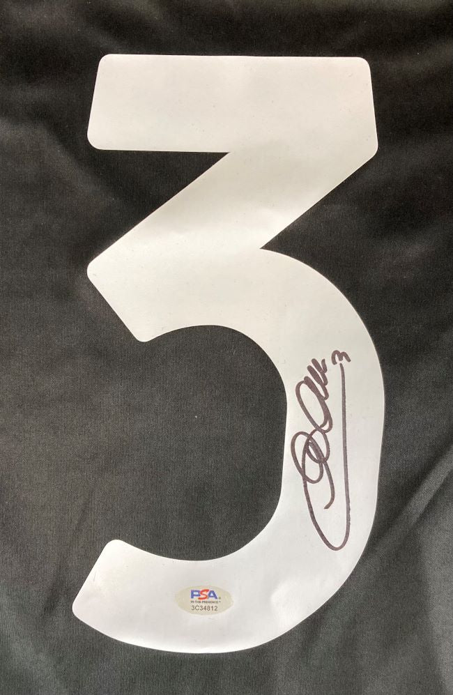 Authentic Giorgio Chiellini Signed Juventus Black Adidas Soccer Jersey with PSA Hologram - Perfect for Soccer Fans, Collectors & Memorabilia Display