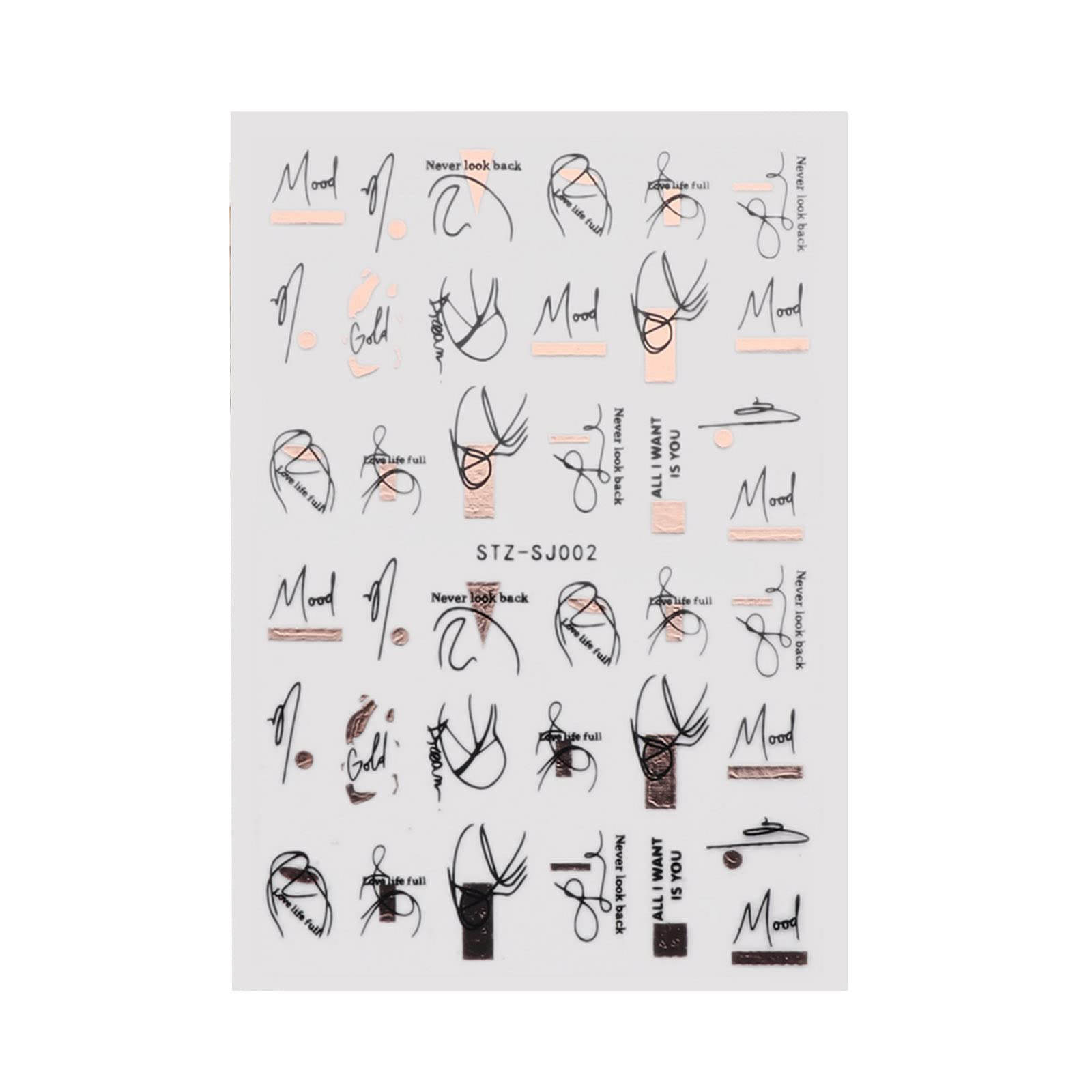 Premium Nail Art Stickers - Mixed Designs Adhesive Nail Stickers for DIY Manicure | Delicate Decorative Nail Stickers for Women | Perfect for Parties, Weddings & Everyday Nail Art