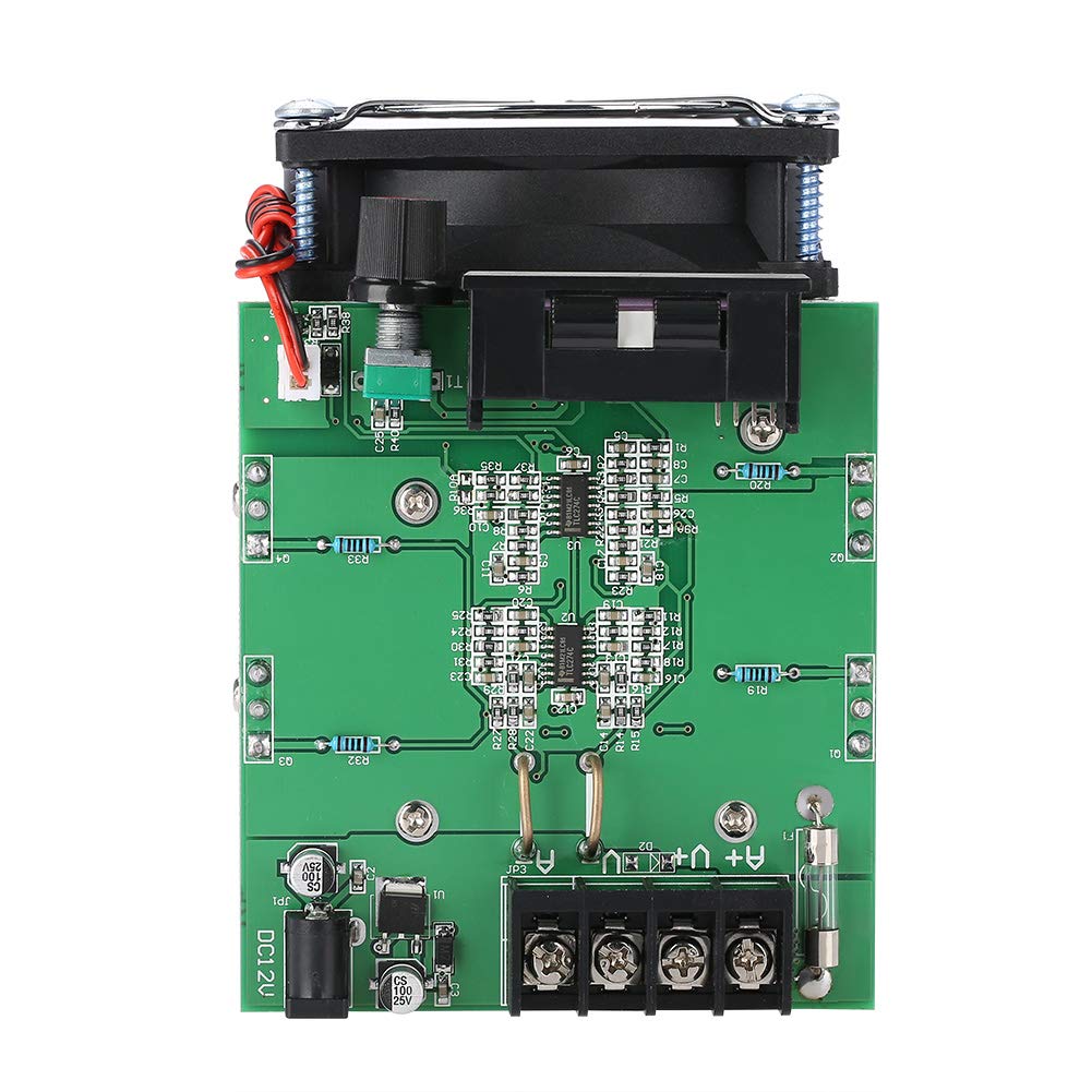 250W 12V Electronic Load Battery Discharge Tester - 0-20A Adjustable Burn-in Module for Li-ion, Lead Acid, NiMH Battery Capacity Testing | Perfect for DIY, Labs, and Power Supply Testing