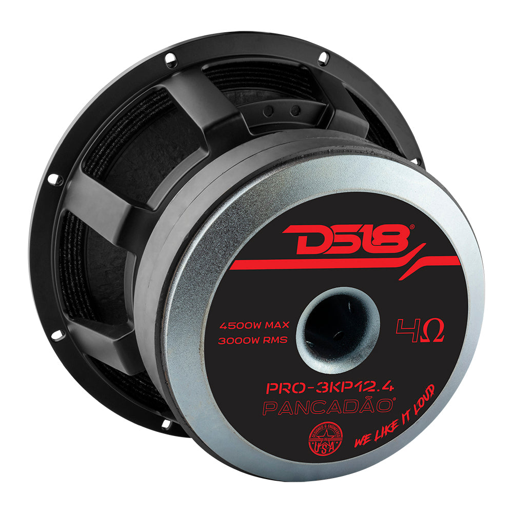 PANCADÃO 12-Inch Mid Bass Loudspeaker - 3000 Watts RMS, 4 Ohm - Professional DJ & Car Audio Sound System