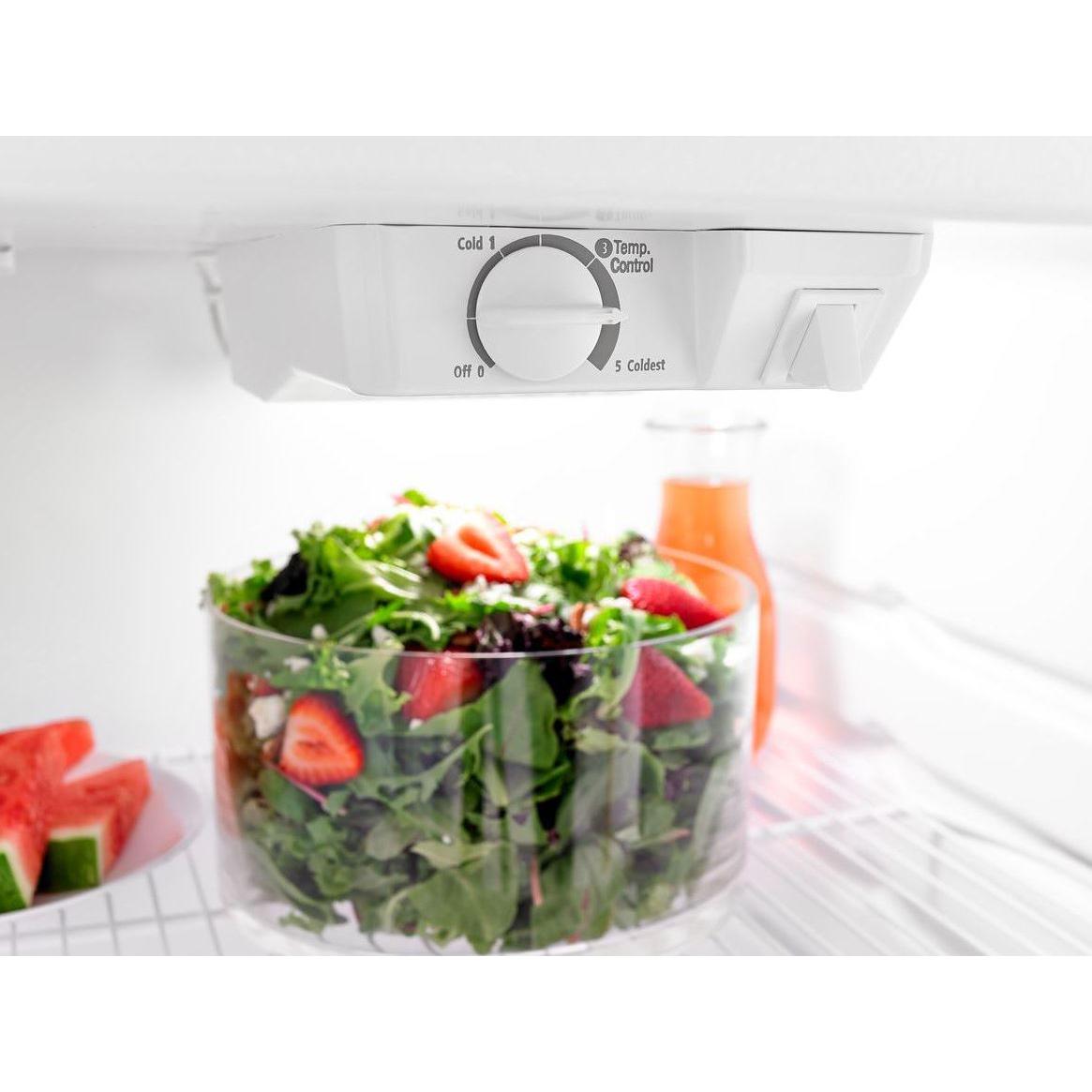 28 Inch Amana Top Freezer Refrigerator 14.3 cu.ft - Energy Efficient French Door Fridge for Kitchen, Home & Office Use