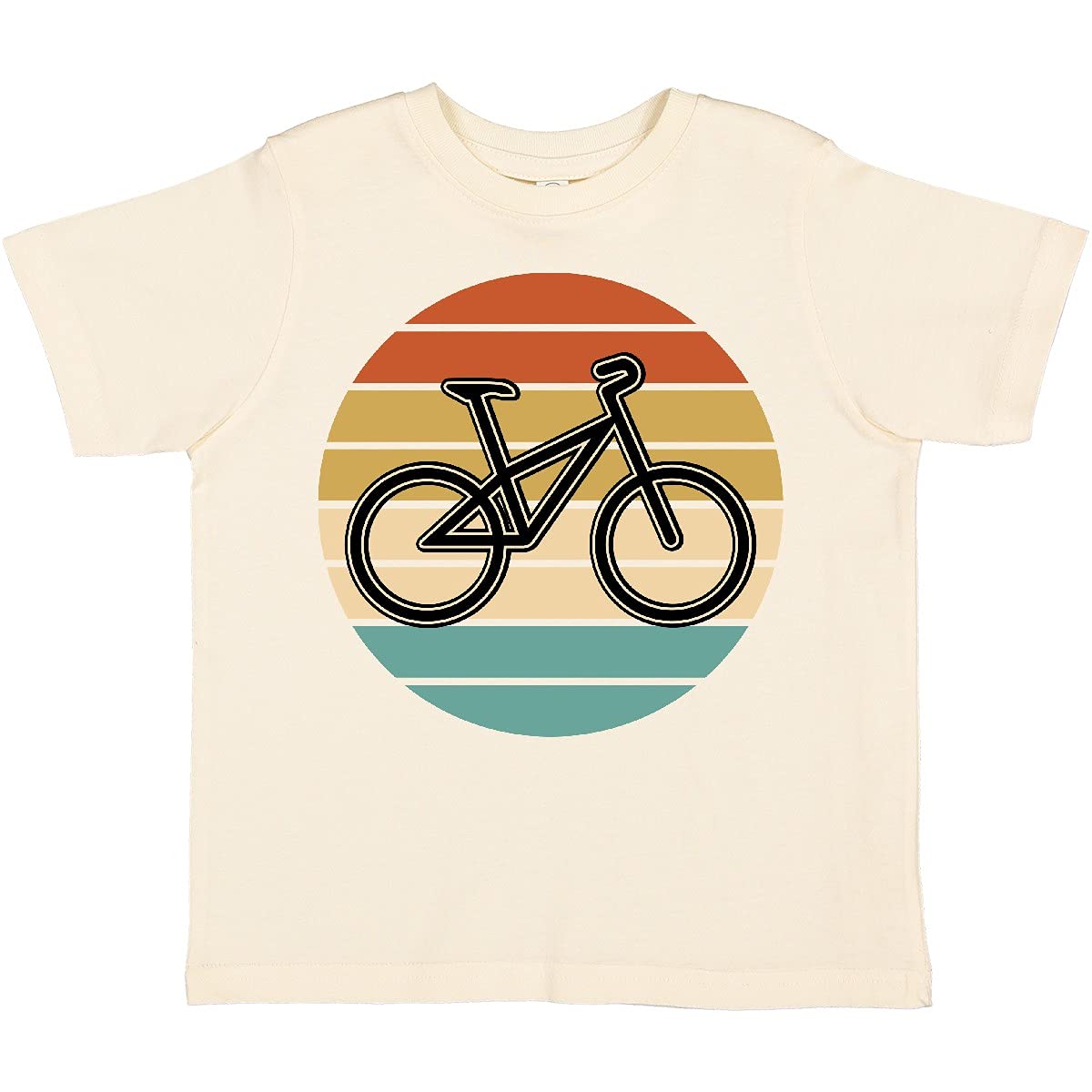 Inktastic Vintage Cyclist Sunset Toddler T-Shirt - Cute Bike Lover Tee for Kids - Perfect for Outdoor Play, Birthday Gifts & Casual Wear