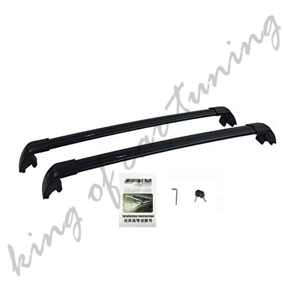 Black Crossbars Roof Rack for KIA Telluride 2019-2020 | Heavy Duty Ski Snowboard & Luggage Carrier | Perfect for Road Trips & Outdoor Adventures